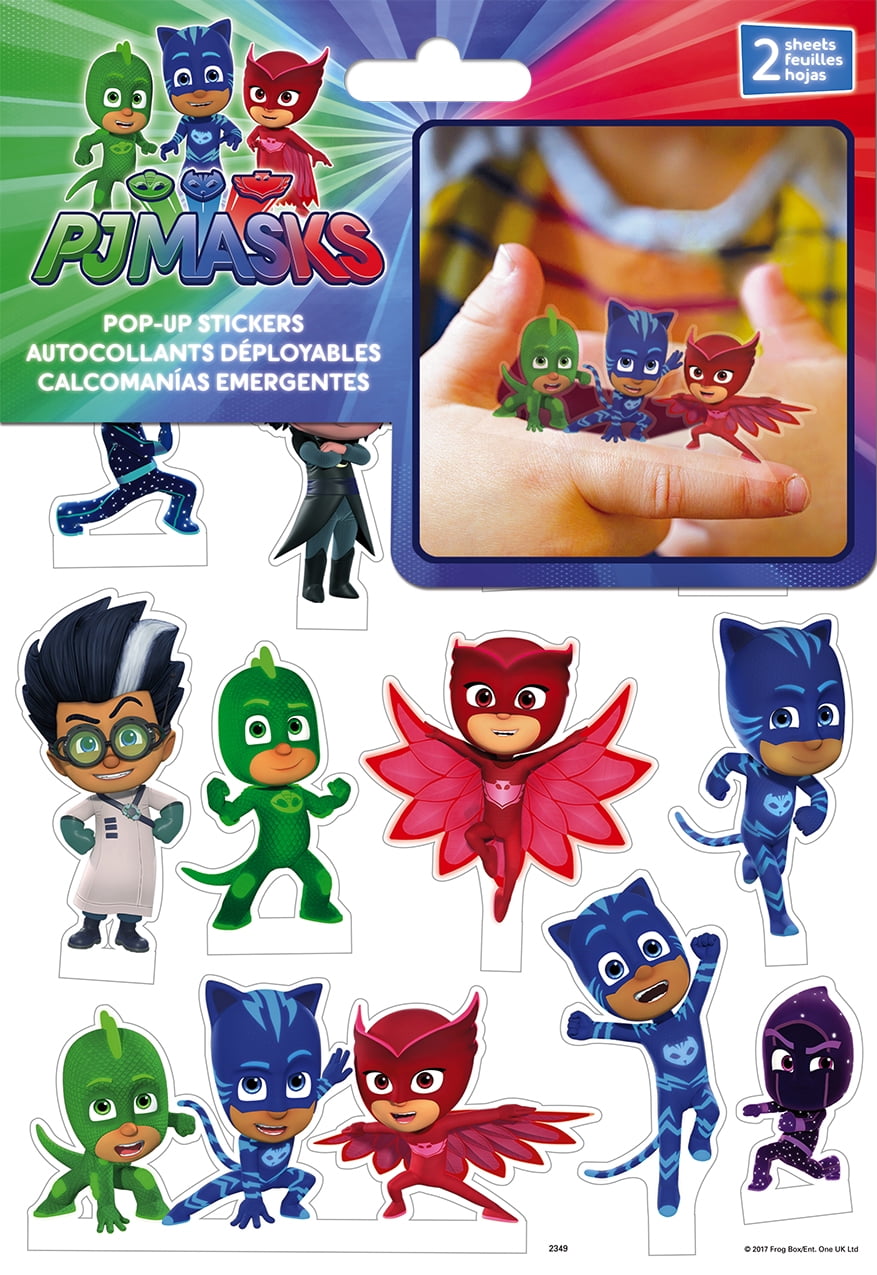 PJ Masks Pop Up Stickers 2 Sheet