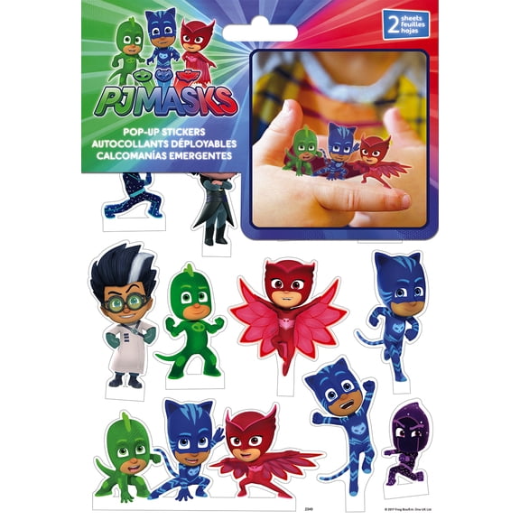 PJ Masks Pop Up Stickers - 2 Sheet