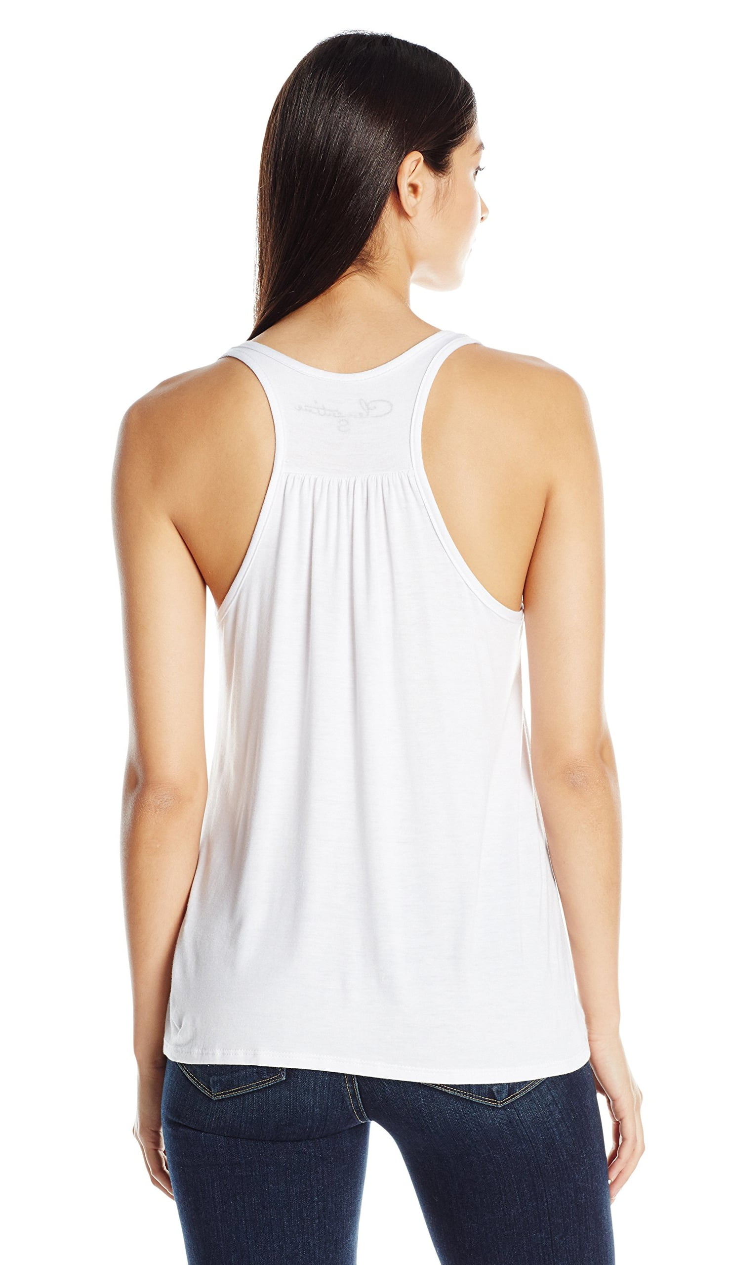 Women's Bride Anchor Printed Flowy Racerback Tank Top