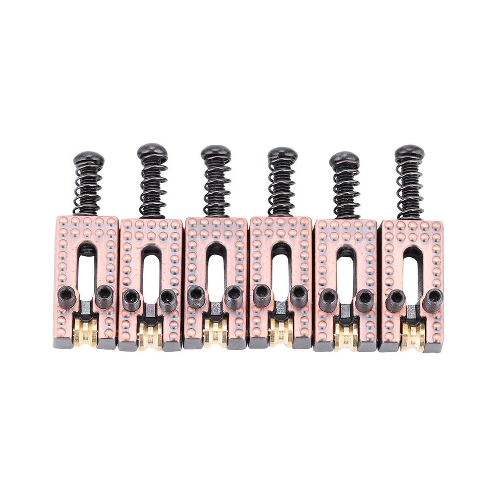 Tebru Saddle for Electric Guitar, Saddle for Guitar, 6PCS Guitar