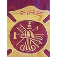 thumbnail image 4 of Fire Department 2x3 Foot Flag Double Sided Nylon Embroidered Banner Fire Dept, 4 of 6