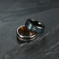 thumbnail image 6 of Matte Black Gold Plated 8mm Tungsten Carbide Mens Ring Men Wedding Band Man Ring, 6 of 6