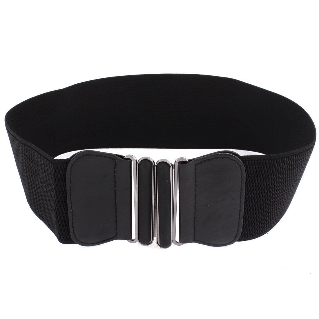 Adjustable Elastic Wide Waistband Waist Belt 61cm Long Black for Lady