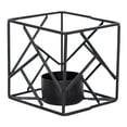 thumbnail image 1 of Portaves geométrico Ve de té votiva Candebro Boda negro Zulema porta vela, 1 of 7