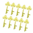 thumbnail image 1 of Pendientes de la cadena de llave de 10 piezas Tibros de llave Charmas de la cartera forma de hoja elegante encanto de la bolsa de llave elegante para, 1 of 8