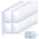 thumbnail image 1 of Fundas para tarjetas fotográficas para carpetas A5 de 6 anillos, 30 piezas ultra-claras fundas para tarjetas comerciales de 2,5x3,5 pulgadas, fundas para tarjetas fotográficas Kpop de doble cara, 1 of 8