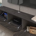 thumbnail image 3 of Atelier Mobili Black Floating TV Stand, TV Stand 65 Inch, Floating Entertainment Center for 80 inch TV, Black TV Cabinet, Floating TV Shelf Under TV, Media Console, 3 of 3