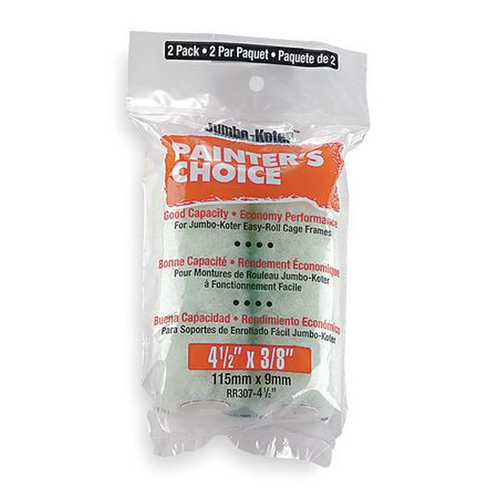 WOOSTER Mini Paint Rollers,41/2",3/8" Nap,Pk2 RR3074 1/2 Walmart