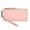 Blush, variant on Ladies Leather Double Zip Clutch Wallet
