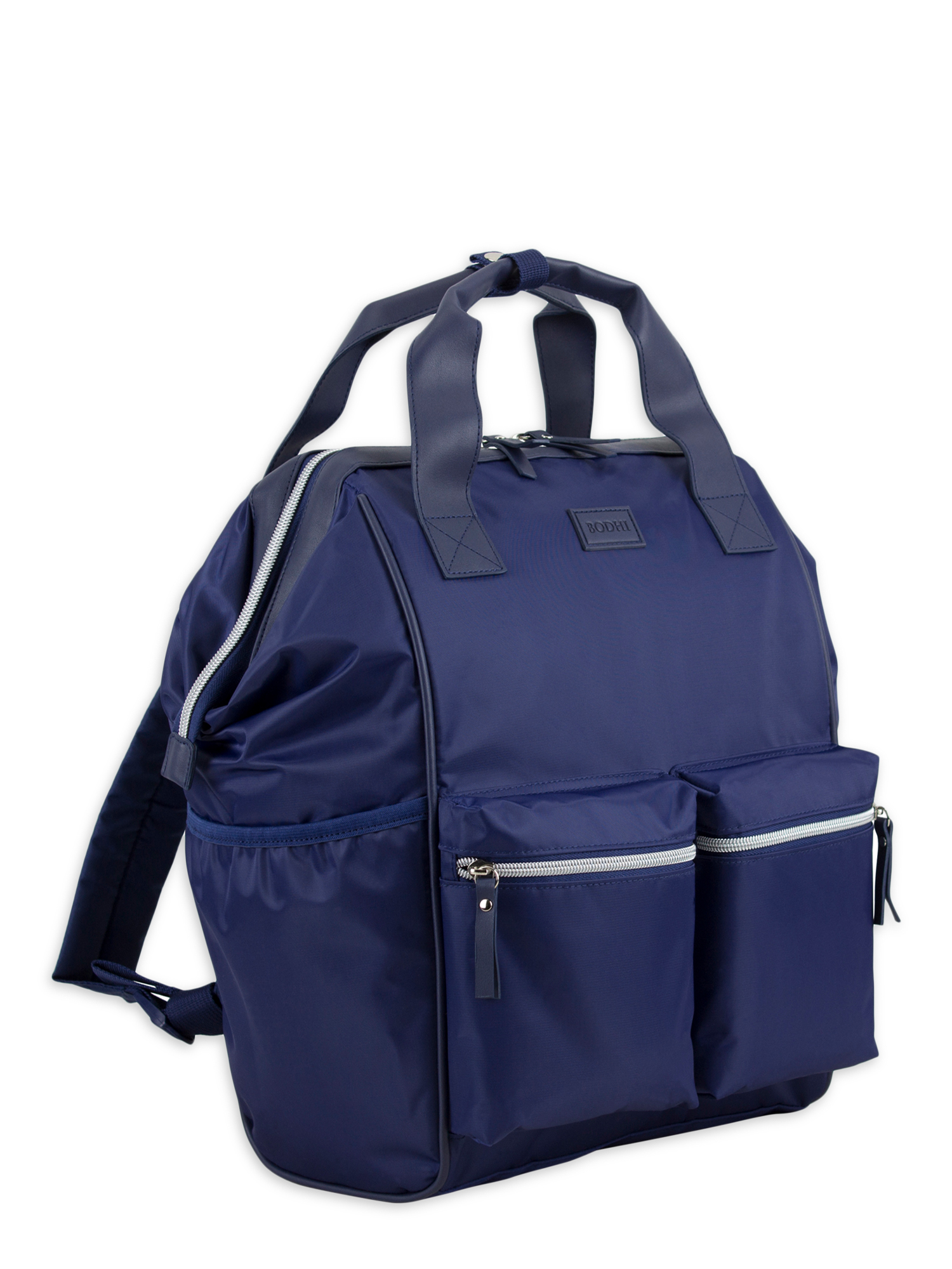 Bodhi Unisex Convertible Top Handle Backpack with Front Pockets, Navy