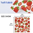 thumbnail image 6 of Coolnut Soft Reusable Satin Table Decorative Napkins, 20x20InX4 PCSSummer Strawberry, Family Dinner Wedding Banquet, Cocktail Party, Kitchen, Birthday Party Washcloth Gift, 6 of 7