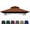 Rust Red, variant on Beach Cabana with Fringe, 7' x 7' Boho Beach Canopy with Tassels, Easy Set up & Premium Wood Pole, Cabana Tent with Sand Pockets, Instant Sun Shade for Sand, Garden, Patio, Elegant White