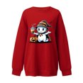 thumbnail image 4 of WEAIXIMIUNG Chandails en Molleton pour Femmes Tendance 3TG Chandails en Molleton pour Femmes Décontracté Manches Longues Tee-Shirts Graphiques Col Rond Chandails en Molleton Pull Tops pour Femmes, 4 of 5