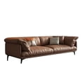 thumbnail image 3 of Leather Designer Living Room Sofas Queen Industrial Lounge Accent Living Room Sofa Bubble Luxury Divani Da Soggiorno Furniture My Lux Decor Round, 3 of 18