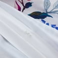 thumbnail image 6 of Lush Decor Fantasia Cotton Duvet Cover 3 Piece Set King Teal & Blue - Floral Duvet - Tropical Bedding Set - Bird Print - Modern Maximalist Decor, 6 of 11
