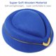 thumbnail image 4 of Gorro de azafata de lana para mujer, ideal para disfraz, cosplay y actuaciones musicales, talla M (azul rey)., 4 of 6