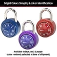 thumbnail image 4 of Paquete de 2 candados combinados Locker Lock Master Lock 1530T, 4 of 6
