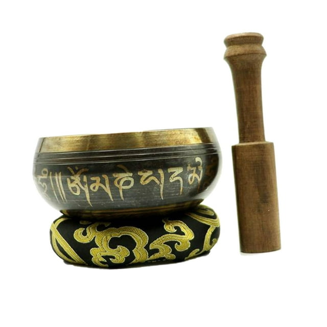 Juego de 3 cuencos tibetanos para meditación, atención plena, yoga y espiritualidad. 125 cm