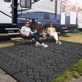thumbnail image 5 of Outdoor Area Rug Waterproof Plastic Straw Rug, Plastic Straw RV Mat, Stain-Resistant Indoor Outdoor Carpet for Patio, Deck, Balcony, Picnic & Beach, 5 of 14