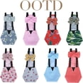 thumbnail image 4 of CHUANK 3-Pack Pet Duck Chicken Diapers with Bow Tie Reusable Handmade Washable Waterproof Inner Layer for Geese Hen- Stylish and Protective Poultry Nappy Clothes (Polka Dot Medium), 4 of 6