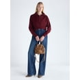 thumbnail image 2 of Free Assembly Women's and Women's Plus Quarter Zip Sweater, Midweight, Sizes XS-4X, 2 of 5