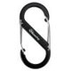 thumbnail image 1 of 10x Hebilla de escalada en forma de S de aleación de aluminio EDC Equipo de supervivencia al aire libre (negro), 1 of 6