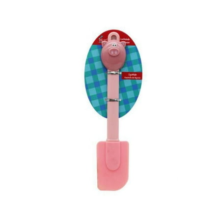 

Kole Imports AC112-48 Silicone Kitchen Spatula with Pig Head Pink - Small - Pack of 48