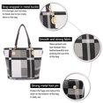thumbnail image 5 of Bolso de hombro 2E-Youth con asa superior Negro Blanco Gris L, 5 of 5