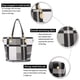 thumbnail image 5 of Bolso de hombro 2E-Youth con asa superior Negro Blanco Gris L, 5 of 5