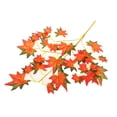 thumbnail image 3 of 12 Unids Hojas de Arce Artificiales Sunnimix 2 Colores Autumn Red, 3 of 8