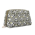thumbnail image 2 of Picia Panda With Crown And Stars Print Leather Makeup Bag Make Up Bag Travel Toiletry Bag for Her Girlfriend Teacher Teen Girl Gifts, 2 of 8