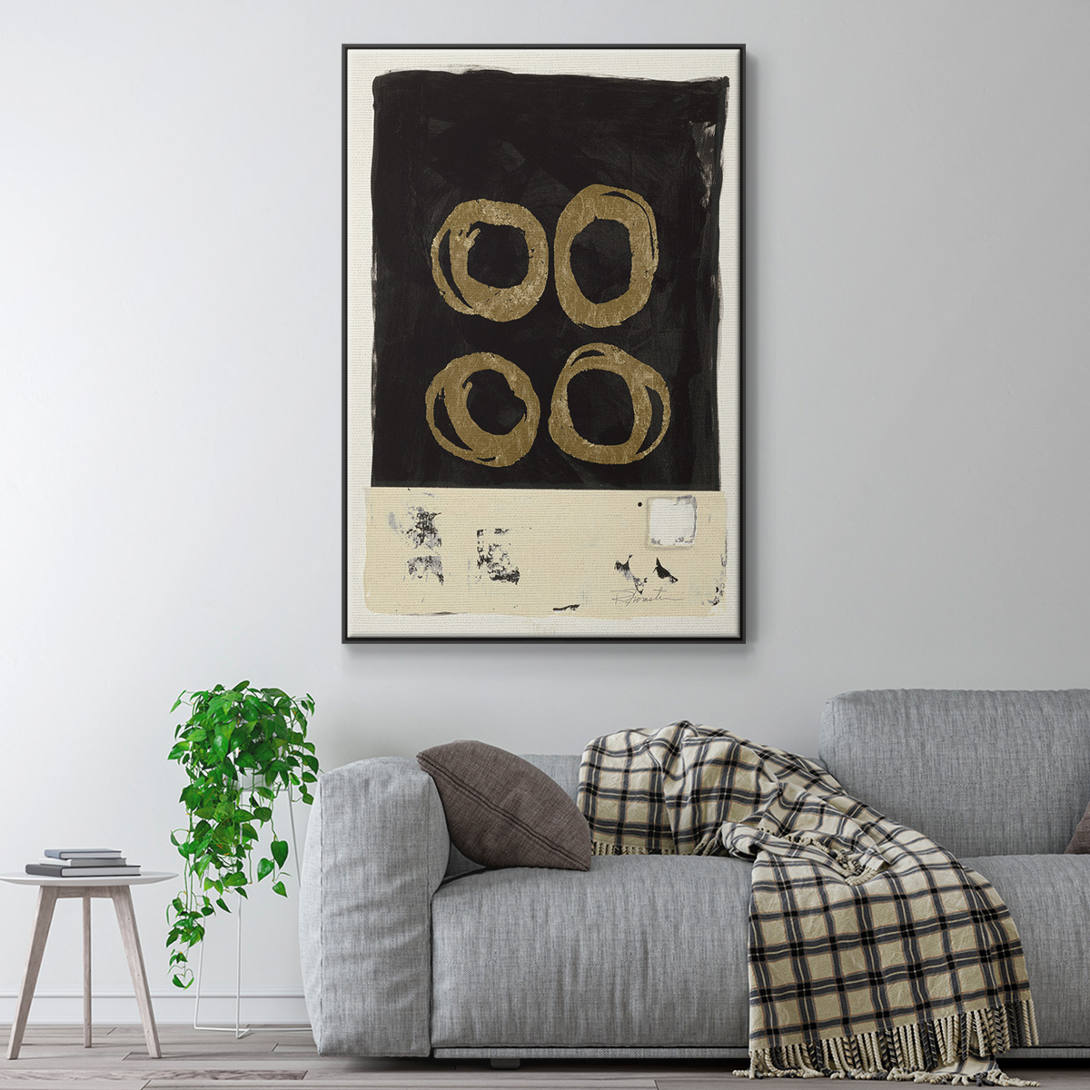 Standing Strong II Framed Premium Gallery Wrapped Canvas - Ready to Hang - 17 x 25 - Black Floating Frame