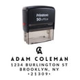 thumbnail image 2 of Printtoo Shop Name Personalized Self Inking Business Custom Text Rubber Stamp Gift Idea-Black, 2 of 3