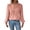 Pink, variant on Sweaters for Women Multicolor Polyester Fashionable V Neck Solid Long Sleeved Casual Top Long Sleeved T Shirt Shirts L