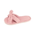 thumbnail image 2 of Willtoo Bow Knot Slippers Women Cute Corduroy Orthopedic Slipper House Slipper Comfy House Slides Open Toe Sandals Bedroom Shoes EVA Sole Cozy Indoor Outdoor Home Slipper, 2 of 4