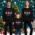 thumbnail image 7 of Hxshgdsn Family Matching Sweatshirt Crew Neck Santa Claus Printed Pullover Tops Trendy Black 1 Dad L, 7 of 7