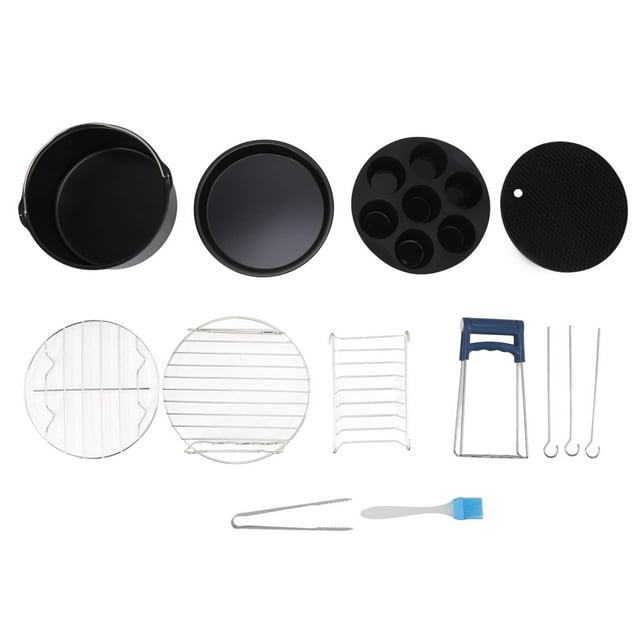 For Air Fryer Pans Set, For Air Fryer Baking Pans Wearable Durable Stainless Steel Dishwasher Available for Kitchen 18cm