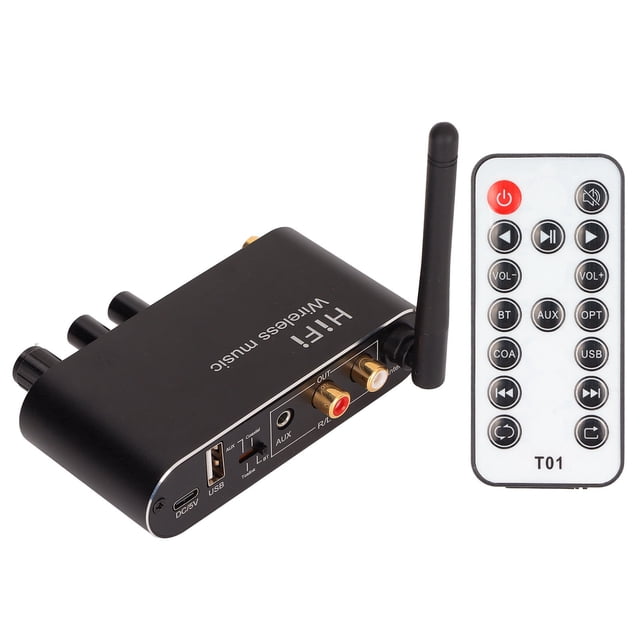 DAC Converter, Plug and Play Digital To Analog Converter Supports Volume Adjustment Auto Connection for Family