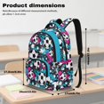 thumbnail image 7 of DISNIMO Soccer Graffiti Print Spacious School Backpack, Multi Compartment Bookbag with Side Mesh Pockets for Elementary & Middle School Students Daily Use, 7 of 7