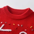 thumbnail image 5 of Gubotare Toddler Knit Sweater Baby Boys' Girls' Cable Knit Sweater Long Sleeve Solid Pullover Toddler Crew Neck Fall Size 6 9 Months (Red,6-9 Months), 5 of 9