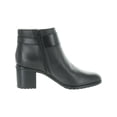 thumbnail image 2 of Naturalizer Womens Lydia Leather Round Toe Ankle Boots, 2 of 3