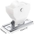 thumbnail image 2 of Drapery Hardware Cord Pulleys Window Blind Lock for Roman Pleated Shade Roller Shutter Replacement Accessories(4pcs), 2 of 5