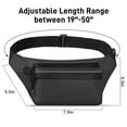 thumbnail image 2 of Fanny Pack for Men Women, Crossbody Waist Bag Pack with 4-Zipper Pockets, Water Resistant Casual Belt Bag with Adjustable Strap for Travel Sports Running , Black, 2 of 7