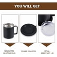 thumbnail image 5 of Self Heating Coffee Mug, Heated Coffee Mug with Smart Mug Warmer & Ergonomic Handle, Auto Heat to 131°F, USB-Powered Desk Warmer for Office Home Use, Ideal Coffee Lovers Gift (17oz Black), 5 of 7
