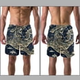thumbnail image 3 of luoweisi Men's Beach Shorts Quick Dry Swim Trunks with Mesh Lining Map M, 3 of 5