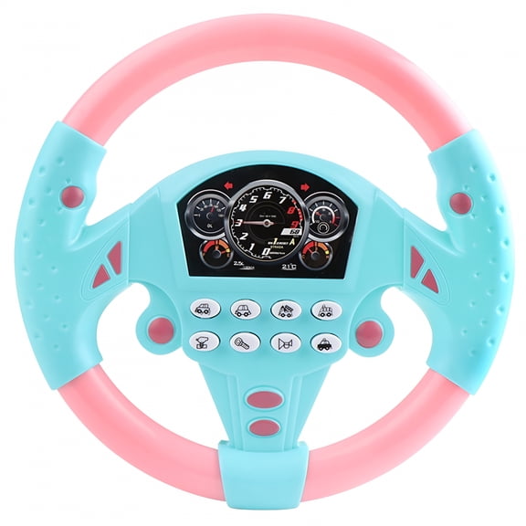 BESTSKY Children's Small Steering,Electronic Steering Wheel Simulated Driving Driver Sound Toy Small Steering Wheel for Kids Babies