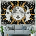 thumbnail image 4 of Shiartex Sun and Moon Tapestry, Black and White Tapestries Mystic Burning Sun with Star Wall Hanging decor for Bedroom  Painting, 4 of 6