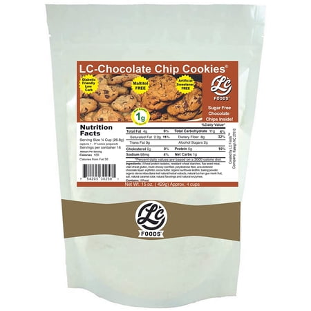 LC Foods Low Carb Chocolate Chip Cookie Mix  15 oz
