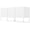 White, variant on Topbuy 2PCS Air Conditioner Fences  Outdoor Privacy Fences Screens Trash Can Enclosures PVC with Metal Ground Stakes Black