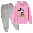 thumbnail image 3 of Conjunto de sudadera y pantalones de manga larga para niñas y niños de Disney Mickey Mouse, traje informal de dibujos animados del Pato Donald, primavera de 4 a 14 años, 3 of 5